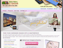 Tablet Screenshot of montrealoncanvas.com